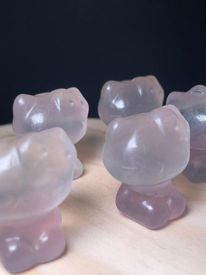 Purple Fluorite Crystal Kitties