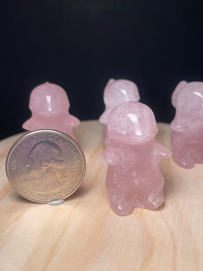 Rose Quartz Crystal Dinosaurs