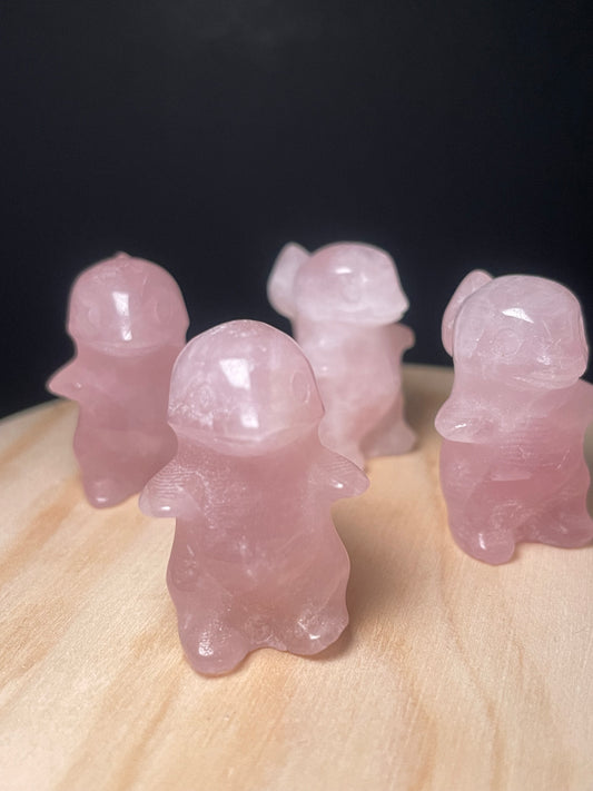 Rose Quartz Crystal Dinosaurs