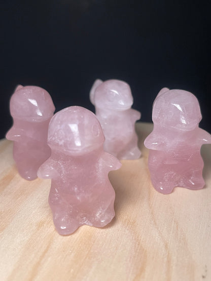 Rose Quartz Crystal Dinosaurs