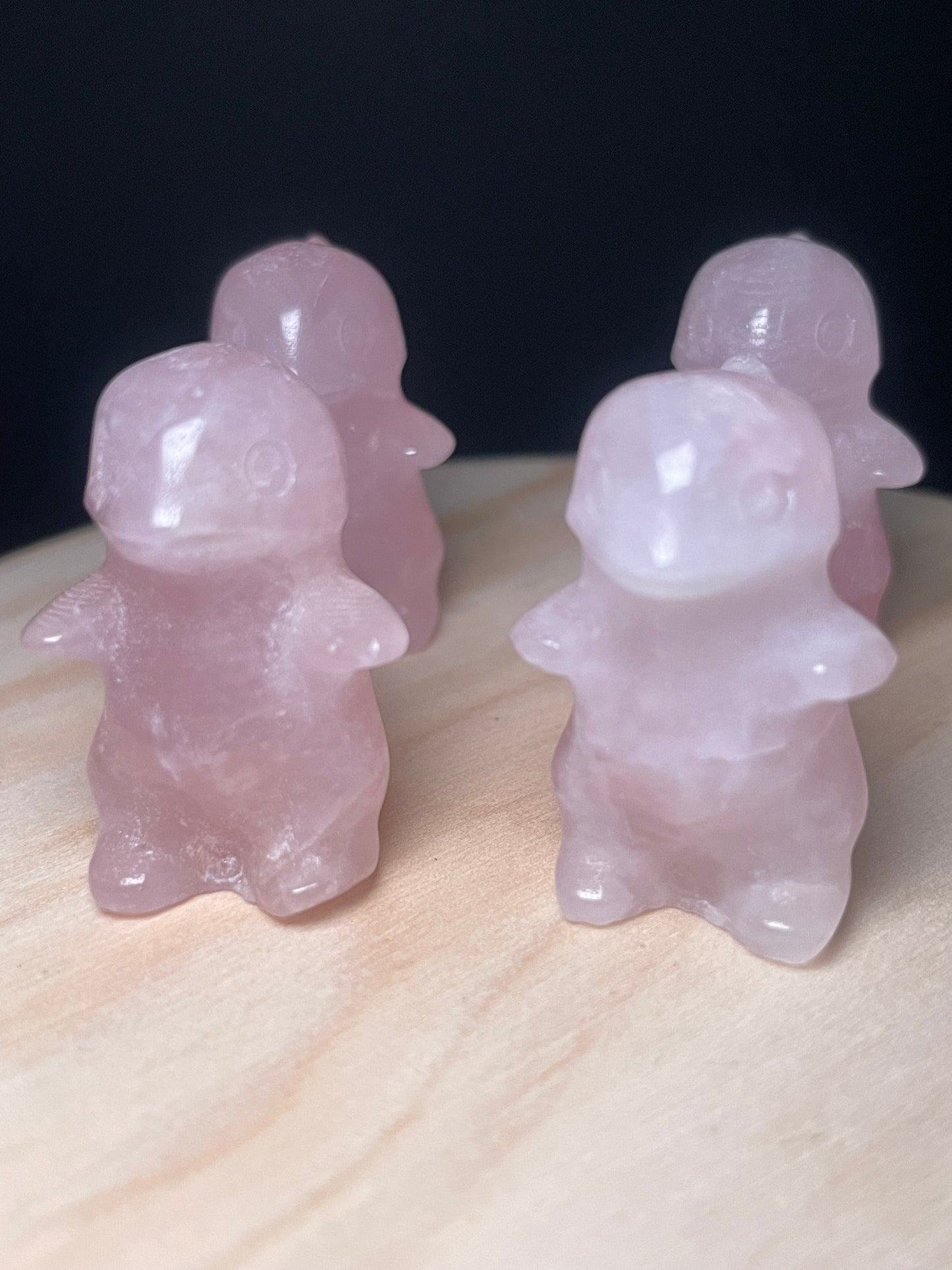Rose Quartz Crystal Dinosaurs
