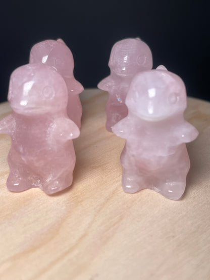 Rose Quartz Crystal Dinosaurs