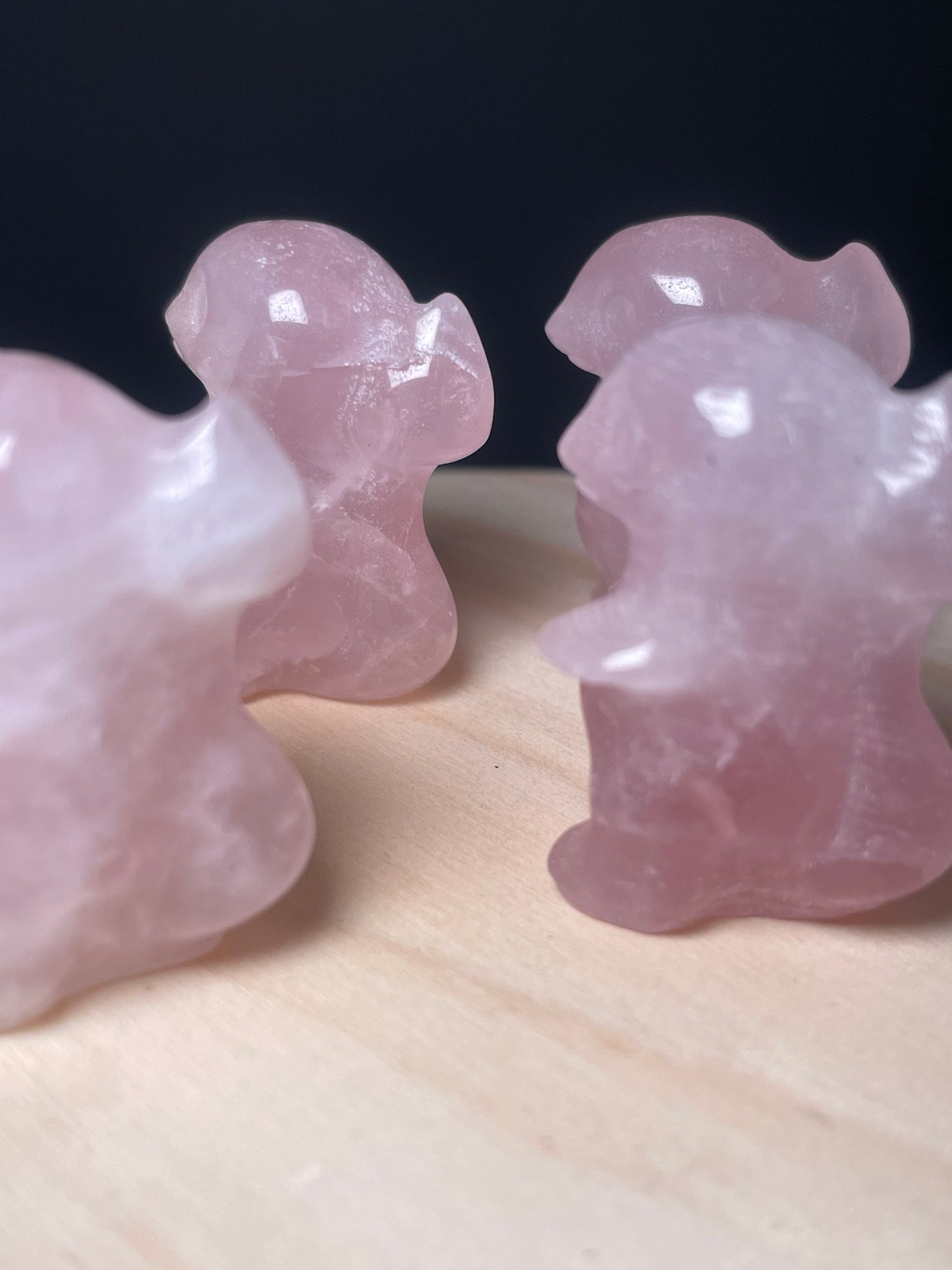 Rose Quartz Crystal Dinosaurs