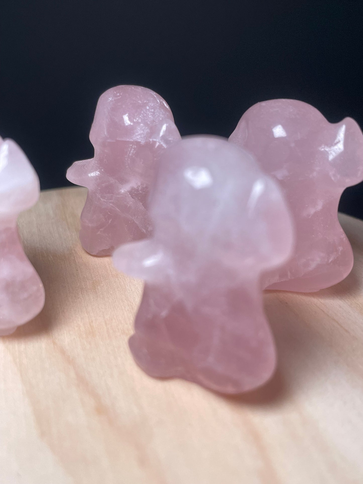 Rose Quartz Crystal Dinosaurs