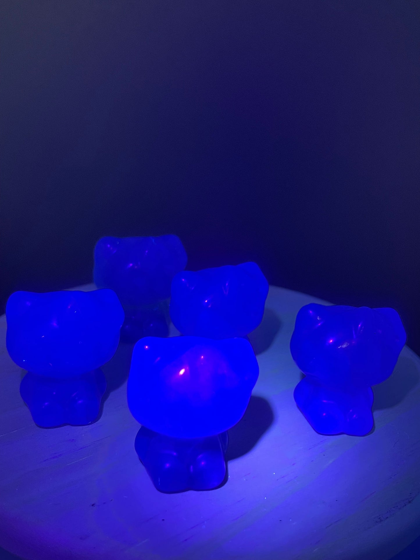 Purple Fluorite Crystal Kitties