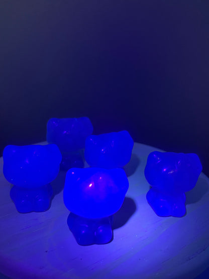Purple Fluorite Crystal Kitties