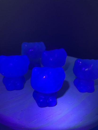 Purple Fluorite Crystal Kitties