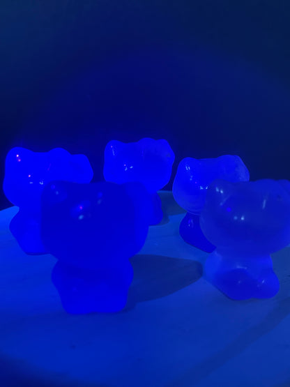 Purple Fluorite Crystal Kitties
